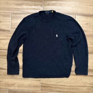 Ralph Lauren Men's Dark Blue Long Sleeve Tee